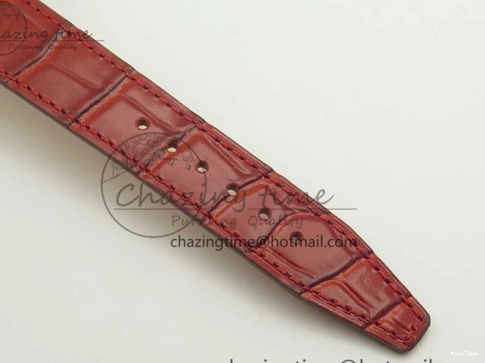 MIROTIME 0319 Portofino IW458101 RG MK 1:1 Best Edition Silver Dial On Red Leather Strap MIYOTA FashionForward 7162